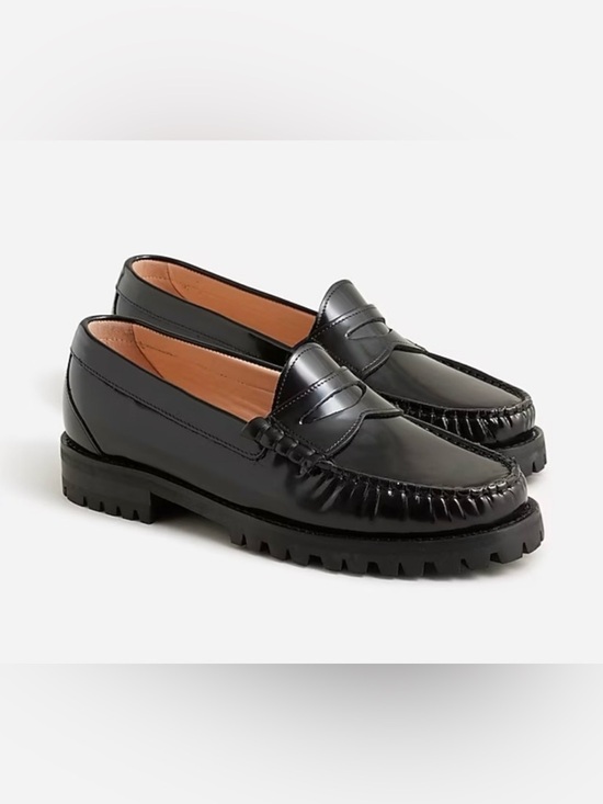 J. Crew Shoes - J. Crew Winona Black Leather Penny Loafers. New in box.